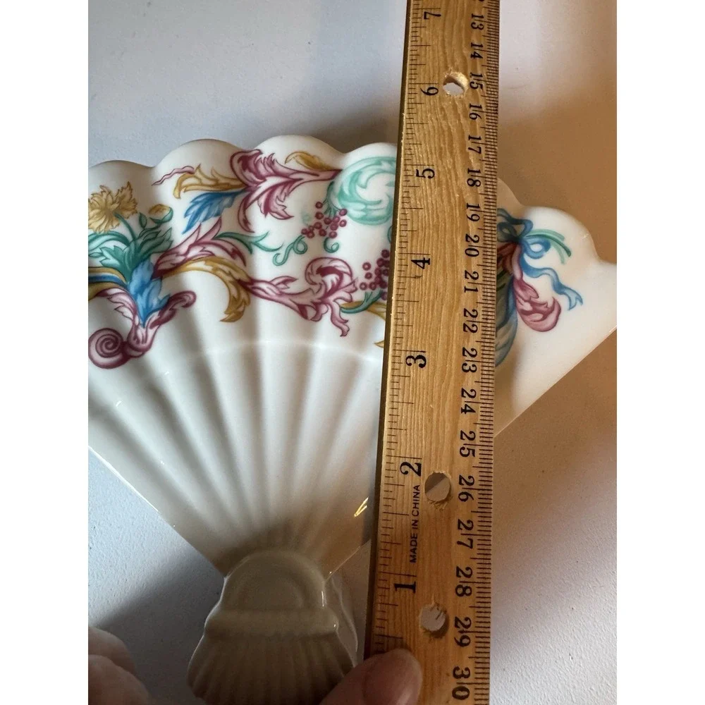 Vintage Elizabeth Arden Palais de Versailles Ceramic Fan Dish Vanity Tray